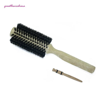 straight line curly hair brush | wooden handle hair comb | pig bristle hair brush | energy saving