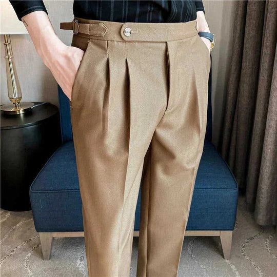 thin draping belt pants | elastic waistband trousers | lightweight fabric pants | ultrasonic cleaning