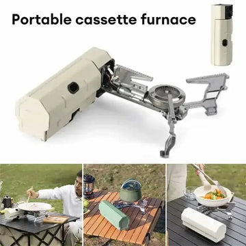 portable gas stove | folding camping stove | compact outdoor cooker | ultrasonic cleaning