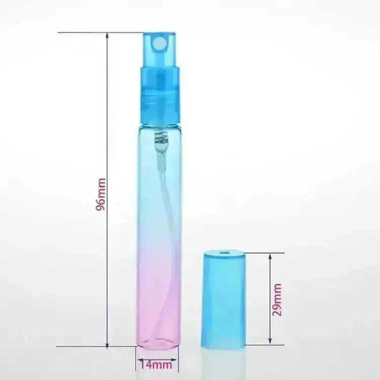 6Colors Mist Perfume Bottles Glass Empty Bottles - lifestyle (color: red, light blue | pattern: check)