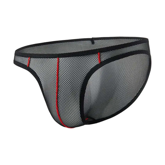 Men's Mesh Sexy Low Waist Transparent Ice Silk Thin Meifu Market