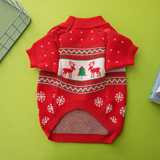 Christmas Tree Elk Christmas Dog Sweater Meifu Market