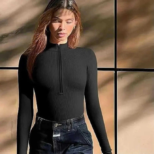 seamless shapewear jumpsuit | long sleeve bodysuit for women | slimming romper with zipper | ultrasonic cleaning
