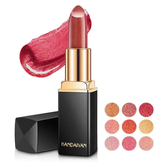 temperature change lipstick | metallic lipstick set | pearlescent lip gloss | ultrasonic cleaning
