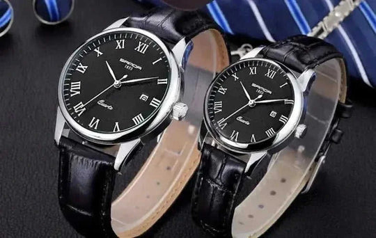 slim profile unisex timepiece | stainless steel case construction | business casual accessory | ultrasonic cleaning