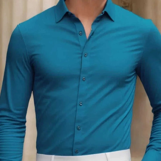 wrinkle-resistant fabric | long sleeve casual shirt | lightweight summer shirt | energy saving