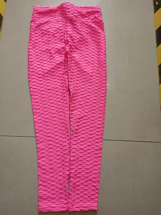 Women's High Waist Scrunch Textured Compression Leggings - Meifu Market