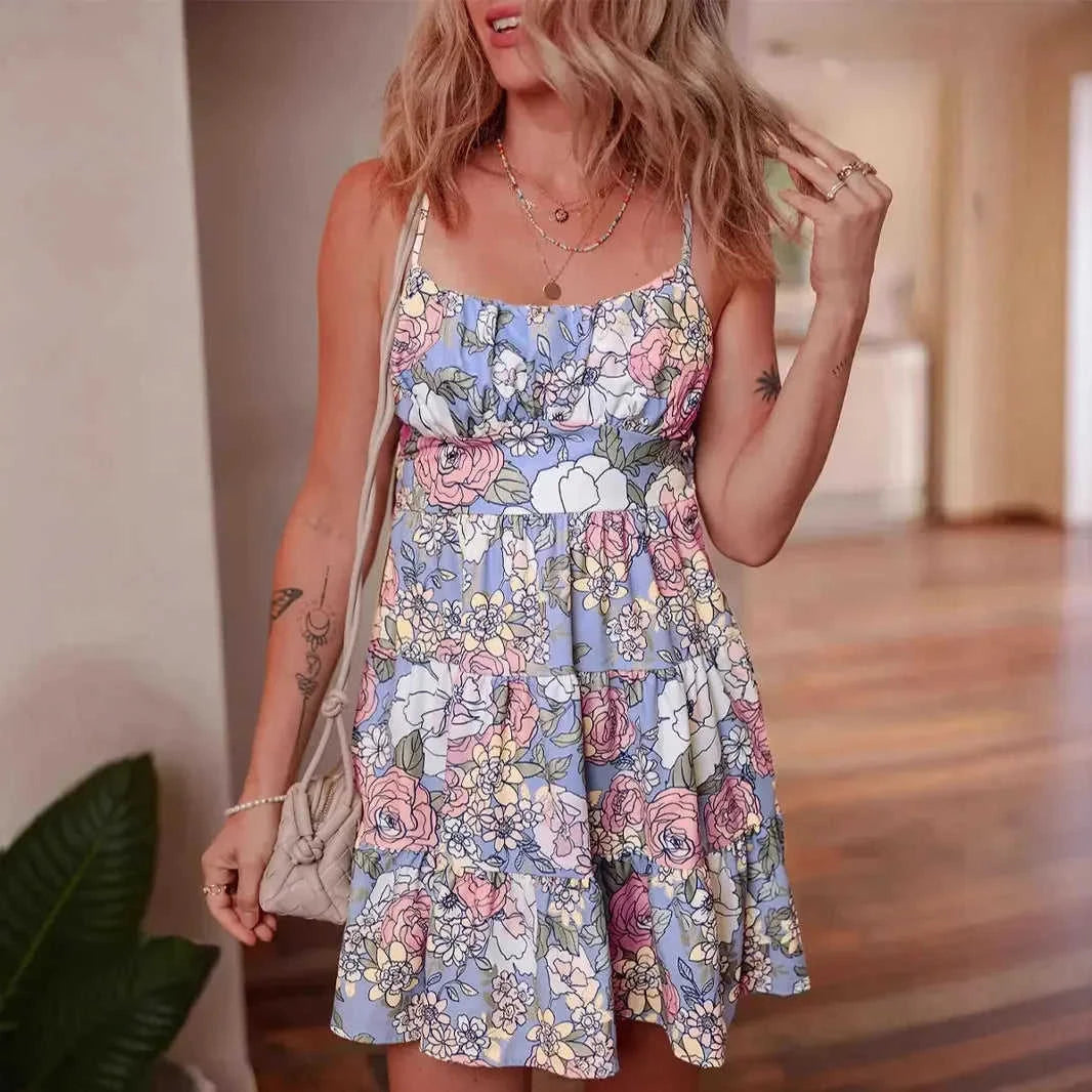 pleated sleeveless dress | sling dress for women | summer sleeveless dress | ultrasonic cleaning