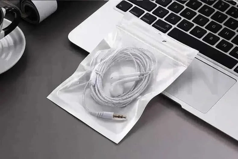5mm wired earphones | extra long 3 meter cable | desktop computer headset | ultrasonic cleaning