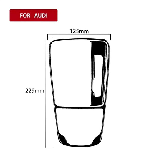 carbon fiber gear shift panel | aluminum alloy construction | oem fit replacement | ultrasonic cleaning
