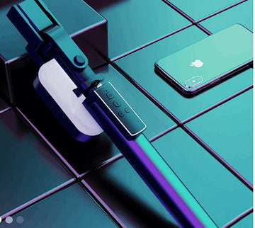 bluetooth selfie stick with remote | extendable phone holder | wireless remote control | energy saving