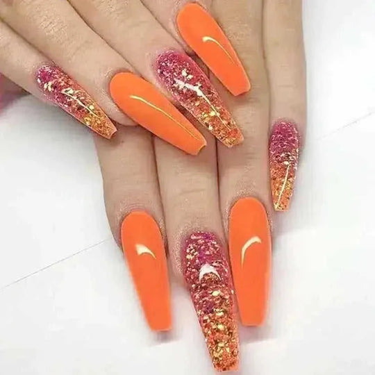 long ballet nails | acrylic nail tips | salon quality nail extensions | ultrasonic cleaning