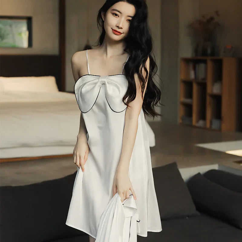 Suspenders Strapless Chest Pad Silk Pajamas Women Meifu Market