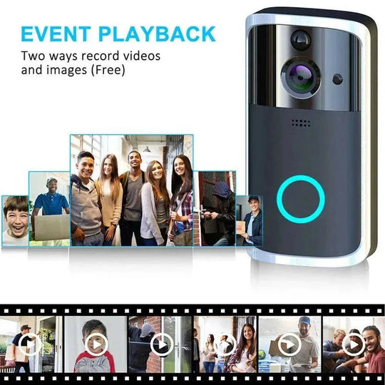wifi video doorbell camera | 2k resolution doorbell camera | night vision security camera | ultrasonic cleaning