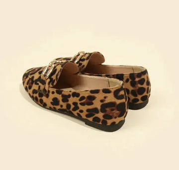 Leopard Print Casual Soft Bottom Pumps Women Casual Shoes Round Toe Flats Meifu Market