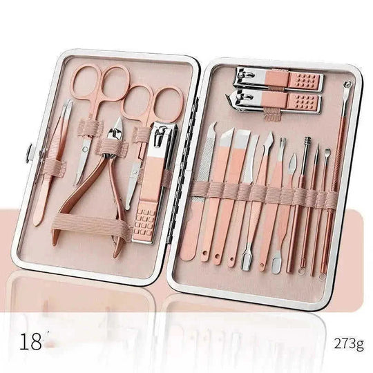 pedicure tool set for home use | heavy duty cuticle nippers | free shipping nail grooming kit | ultrasonic cleaning