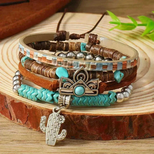 genuine leather bracelet | adjustable bangle size | feather charm jewelry | energy saving