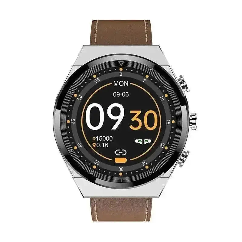 2-in-1 Bluetooth Earbuds Smartwatch - Heart Rate Monitor with Wireless Calling & Fitness Tracking Black Steel Belts - comp...