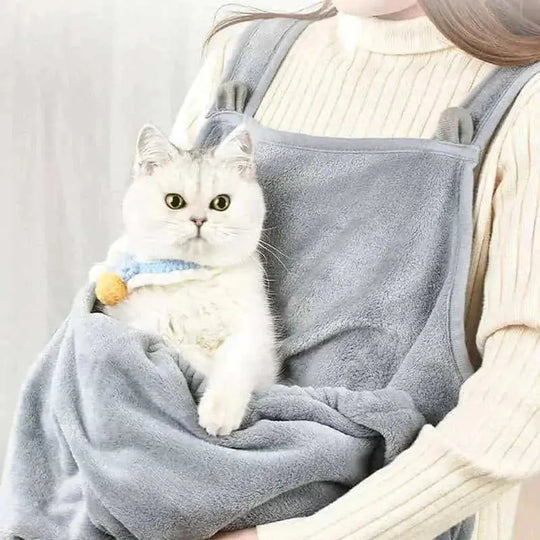 Cat Clothes Pets Apron Grey - main product image