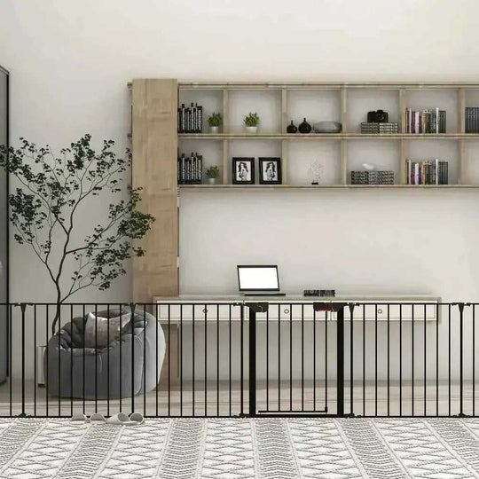 150" Adjustable Safety Gate 6-Panel Pet Play Yard - Metal Fence Meifu Market