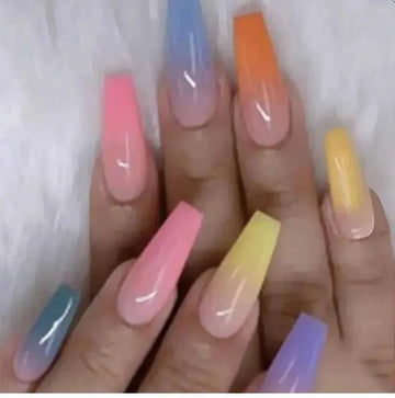 long ballet nails | acrylic nail tips | salon quality nail extensions | energy saving