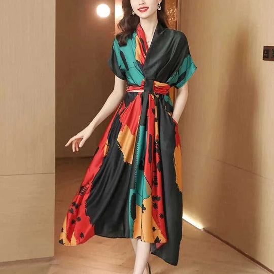 polyester chiffon fabric | a-line silhouette dress | plus size swing dress | energy saving