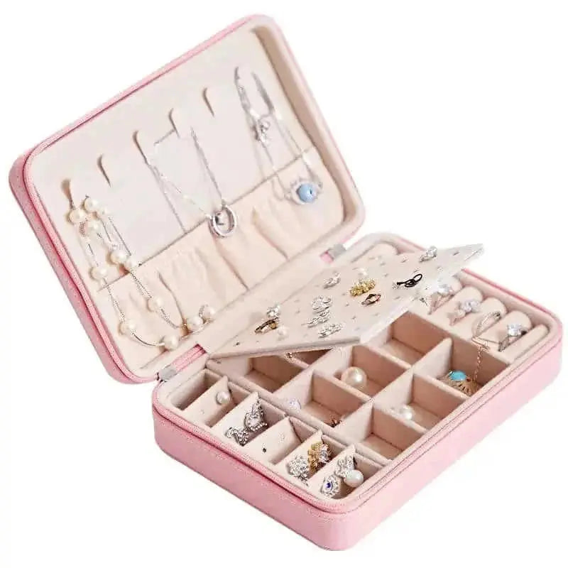 Multifunctional Jewelry Storage Box For Earrings, Earrings, Rings Blue - color variant display