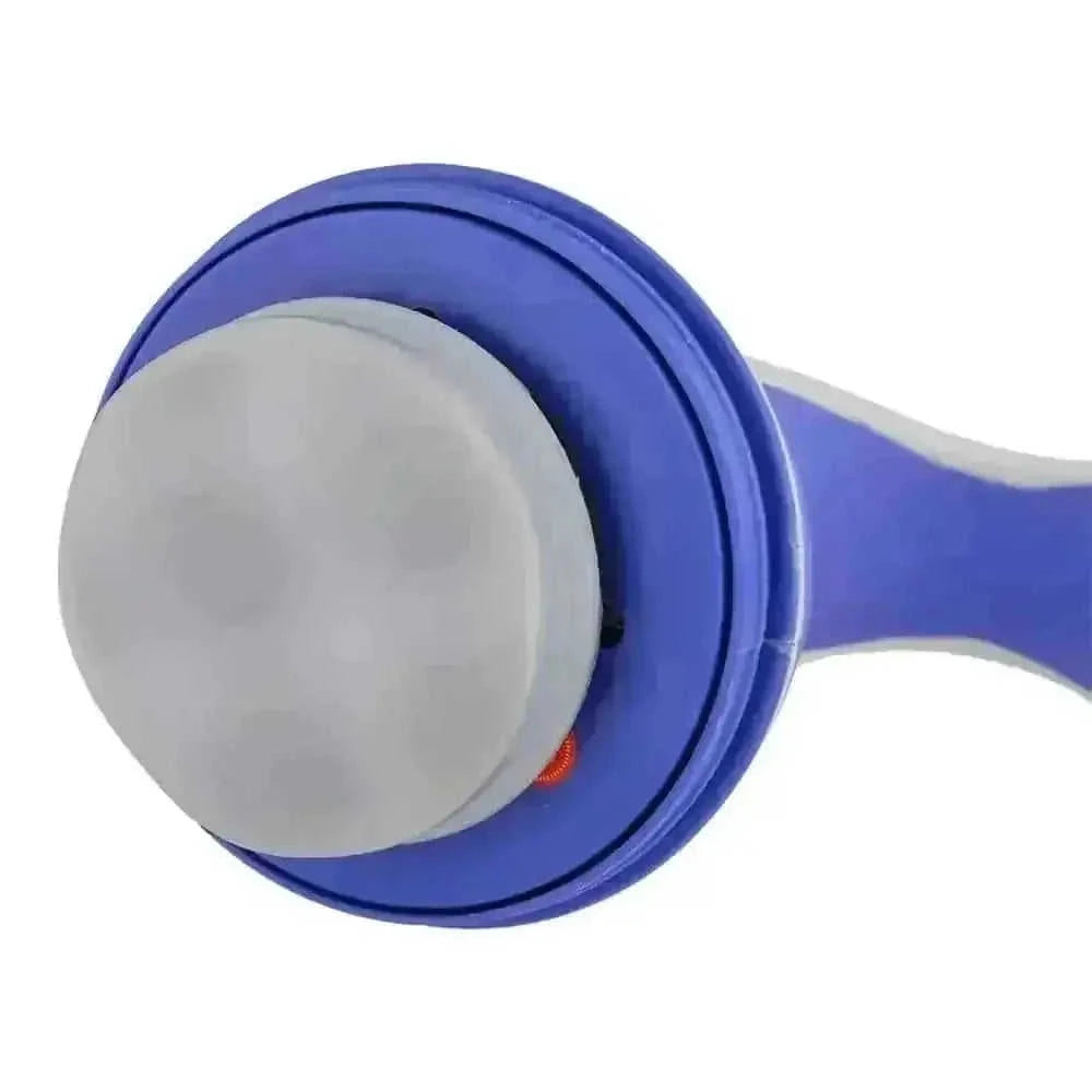 anti cellulite body neck massager vibrator electric slimming foot - back view (pattern: check)