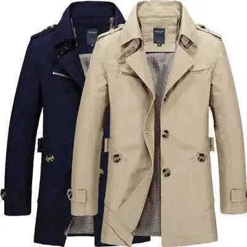 Men's casual jacket mid-length trench coat Meifu Market