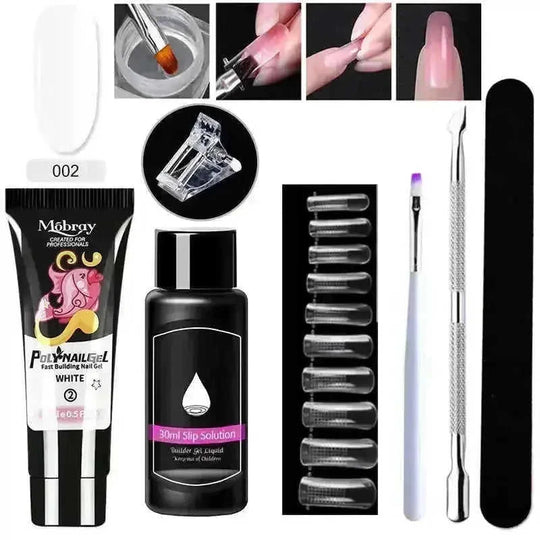7-Piece Nail Art Crystal Extender Set - close-up