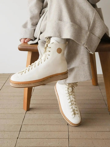 Leather Casual Shoes Platform Boxing Board Shoes Meifu Market