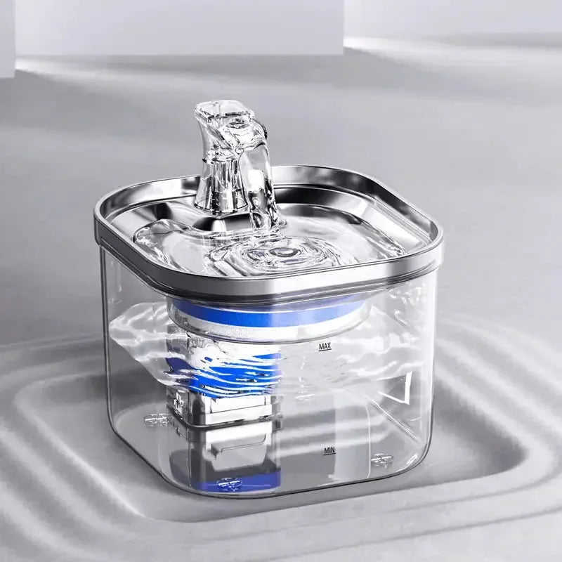 Pet Cat Dog Stainless Steel Automatic Circulation Water Dispenser Intelligent Fountain Pets Accessories Meifu Market
