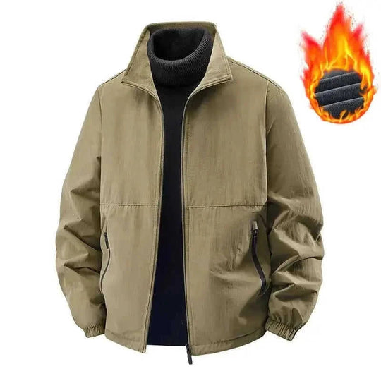 fleece lined jacket | lightweight winter coat | loose fit top | energy saving