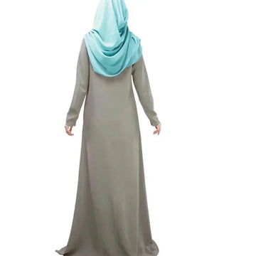 ethnic print maxi dress | long sleeve swing dress | 3d pattern zipper dress | energy saving