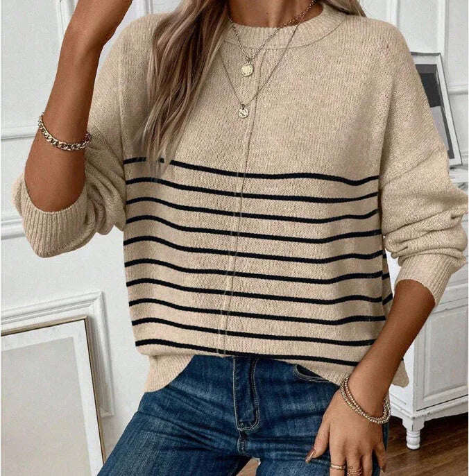 Simple Women's Knitted Sweater Pullover Meifu Market