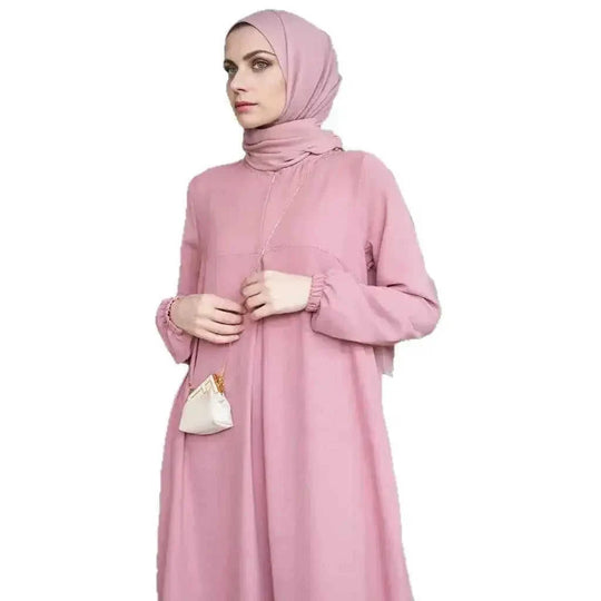 maxi length dress | breathable cotton fabric | long sleeve maxi dress | energy saving