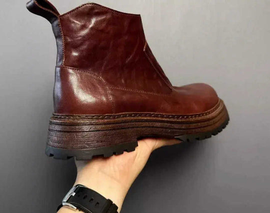 Retro Chelsea Men's Winter Worker Boot Mid-top British Meifu Market