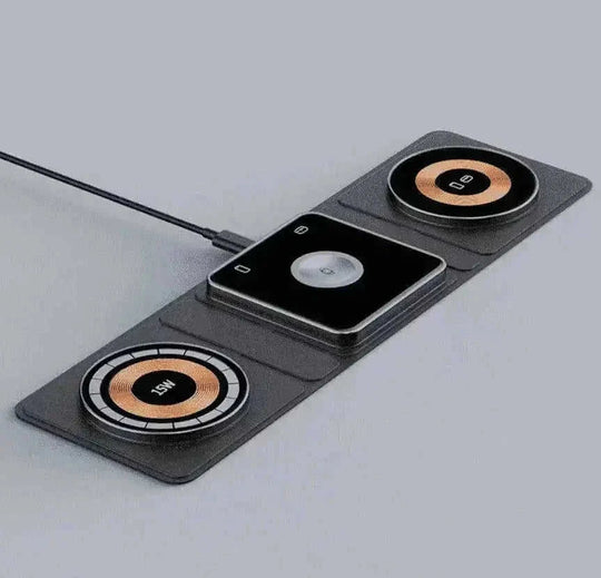15w fast wireless charging | aluminum alloy construction | multifunctional charging station | ultrasonic cleaning