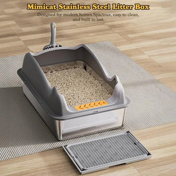 Large Stainless Steel Cat Litter Box Meifu Market
