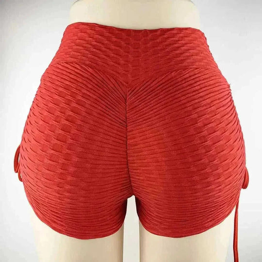 high-waisted compression shorts | seamless workout shorts | moisture-wicking fabric | ultrasonic cleaning
