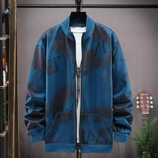 Men's Camouflage Coat Men's Zipped Stand Collar Sweater Jacket Long Sleeve Thin Coat Meifu Market