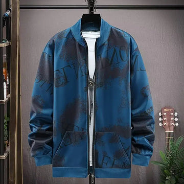 Men's Camouflage Coat Men's Zipped Stand Collar Sweater Jacket Long Sleeve Thin Coat Meifu Market