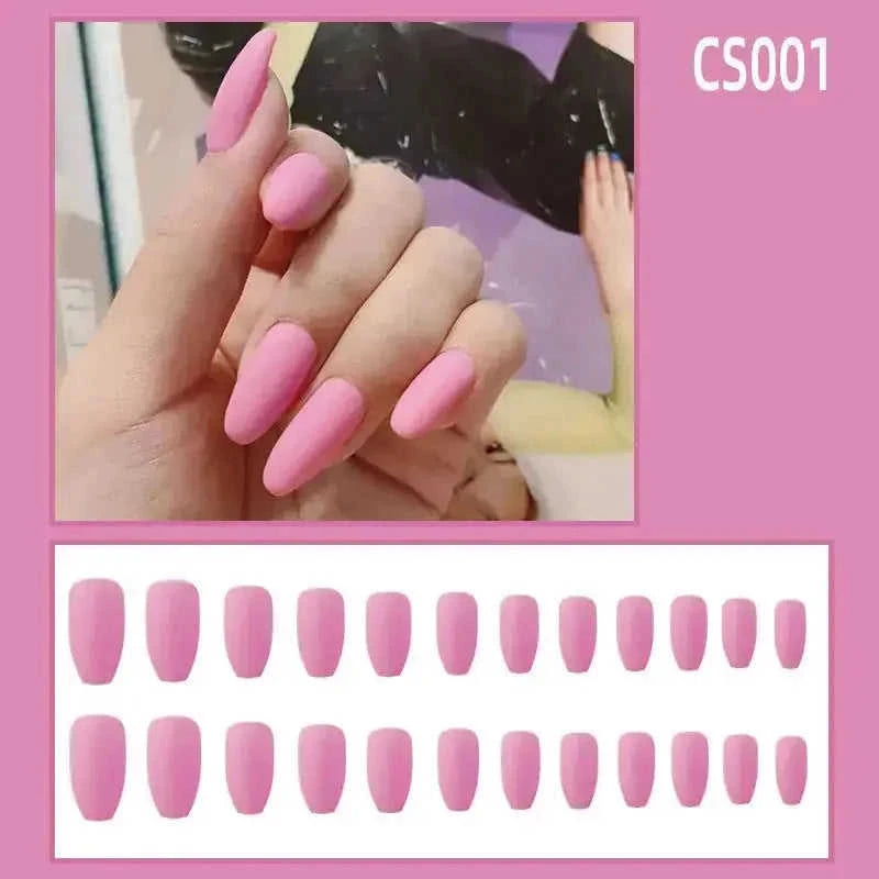 frosted gel nails | waterproof press on nails | ballet coffin nails | ultrasonic cleaning