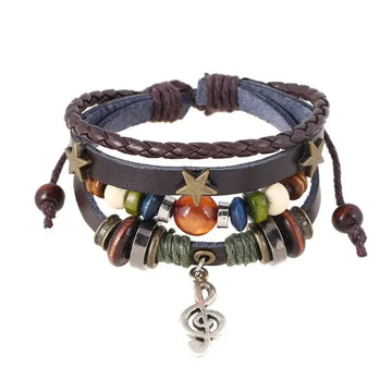 handmade boho bracelet | adjustable leather bracelet | unisex wrap bracelet | energy saving