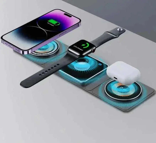 15w fast wireless charging | aluminum alloy construction | multifunctional charging station | energy saving