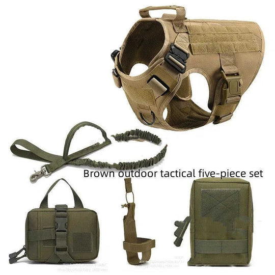 Tactical Dog Harness Pet German Shepherd K9 Training Vest Dog Harness And Leash Set For All Breeds Dogs Meifu Market