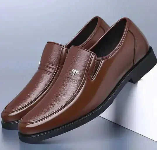 Casual Men's Leather Business Soft Bottom Shoes Meifu Market