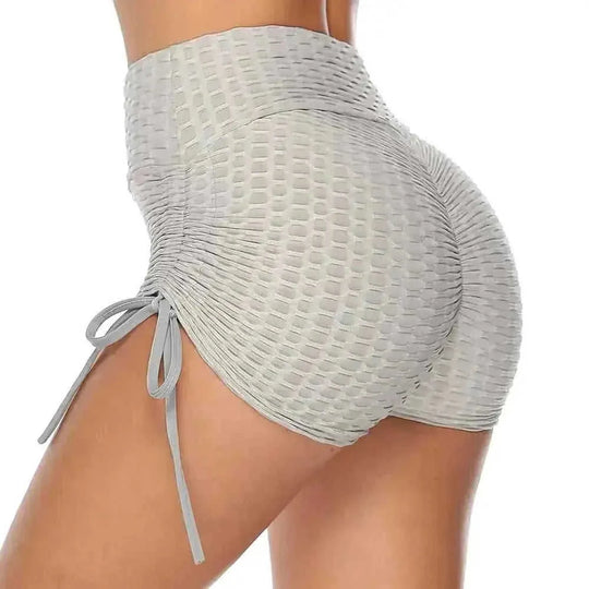 high-waisted compression shorts | seamless workout shorts | moisture-wicking fabric | ultrasonic cleaning