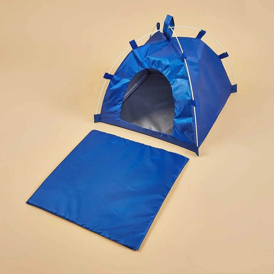 foldable pet tent with mat | waterproof pet tent | portable dog tent | energy saving