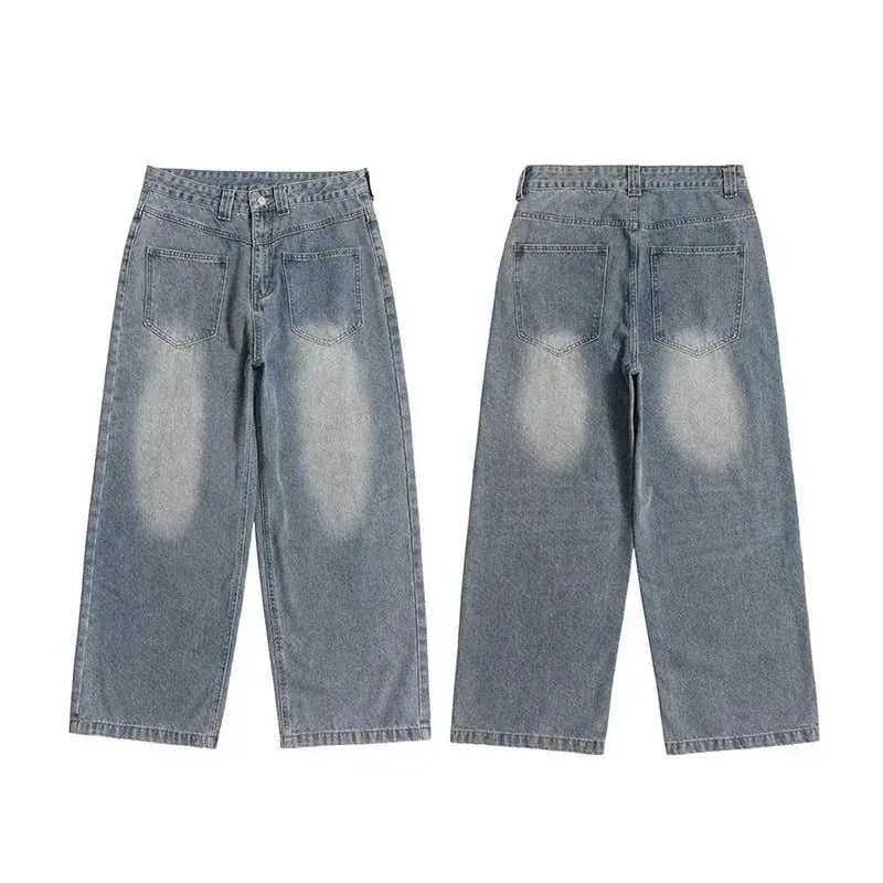 high-waisted loose fit jeans | 100 cotton denim material | wide leg trousers for women | energy saving